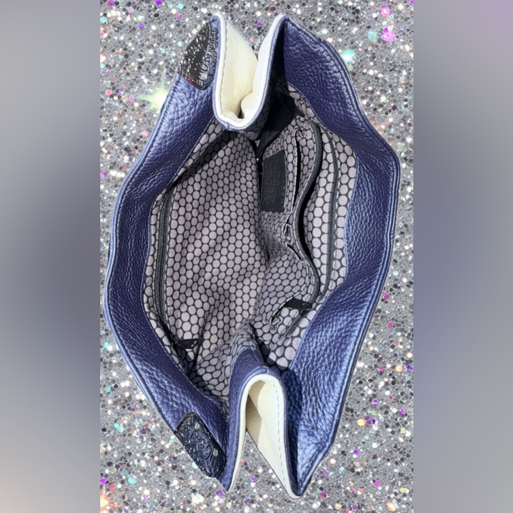 Brighton DOVIMA Like New Leather Bag, Crossbody Wallet, Orig Dust Bag, & Box - Picture 7 of 16